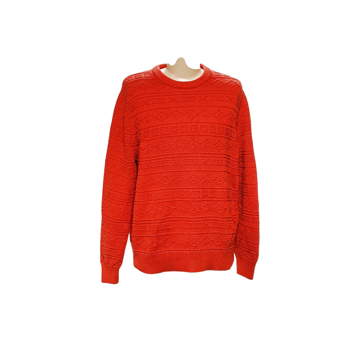 J. Crew XXL Orange Cotton Pullover Sweater