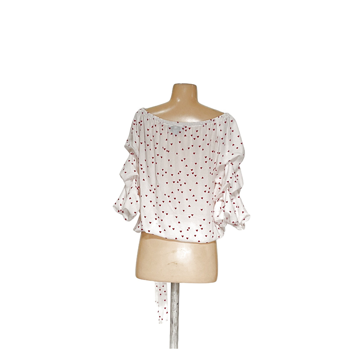 CeCe White Polyester Blouse - Women's M