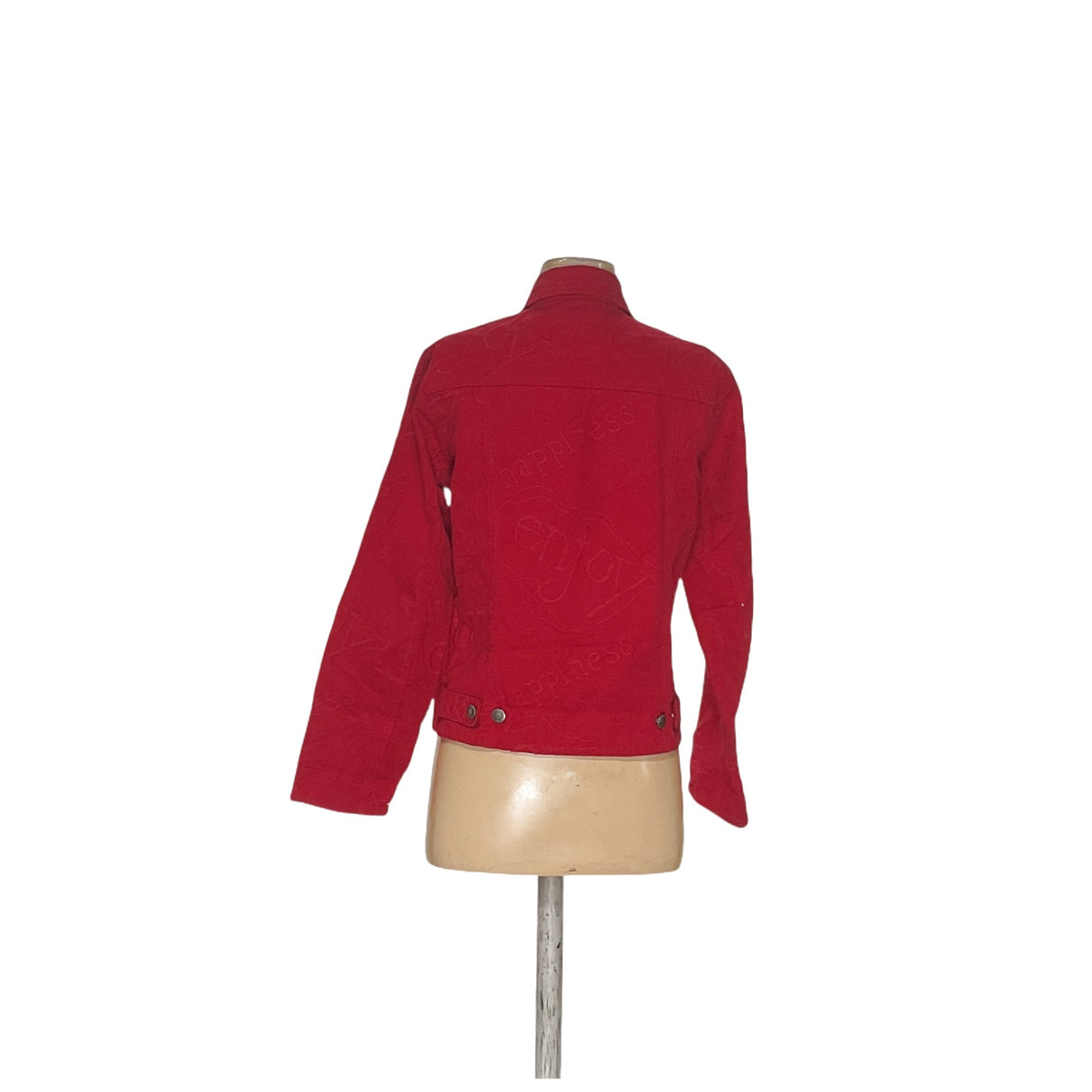 Chico's Red Cotton Basic Jacket