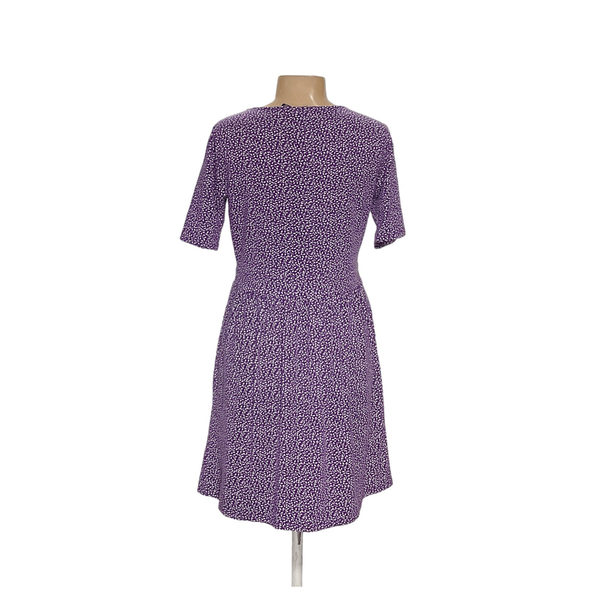 Lands' End Women's Purple Midi Shift Dress