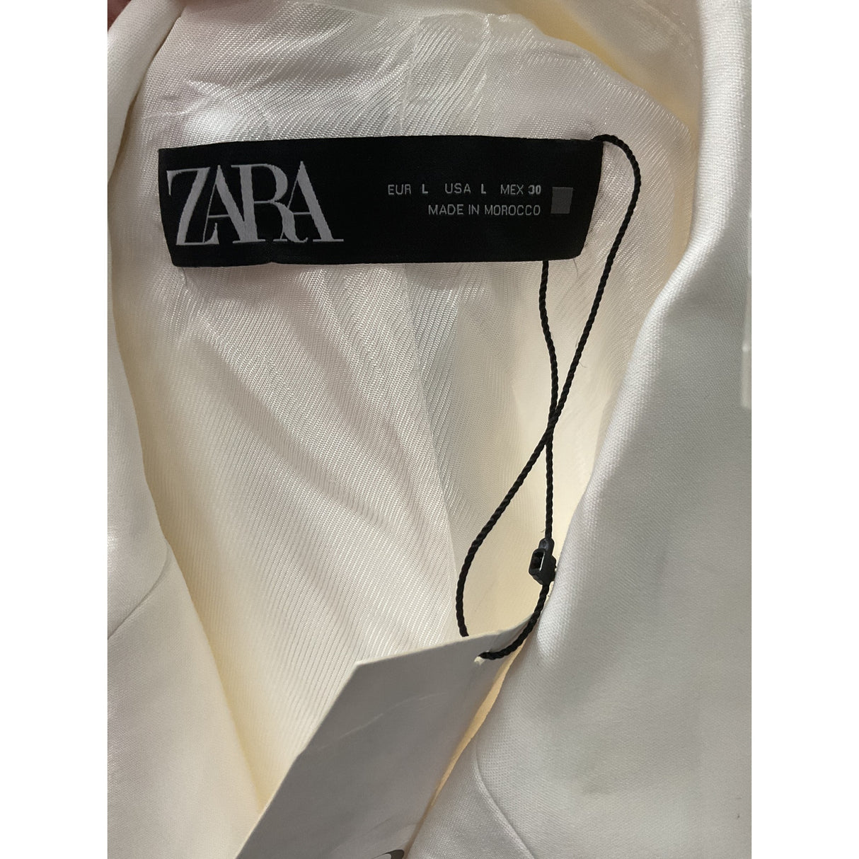 ZARA White Trench Coat L