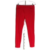 LOFT Red Cotton Ankle Pants, Size 6