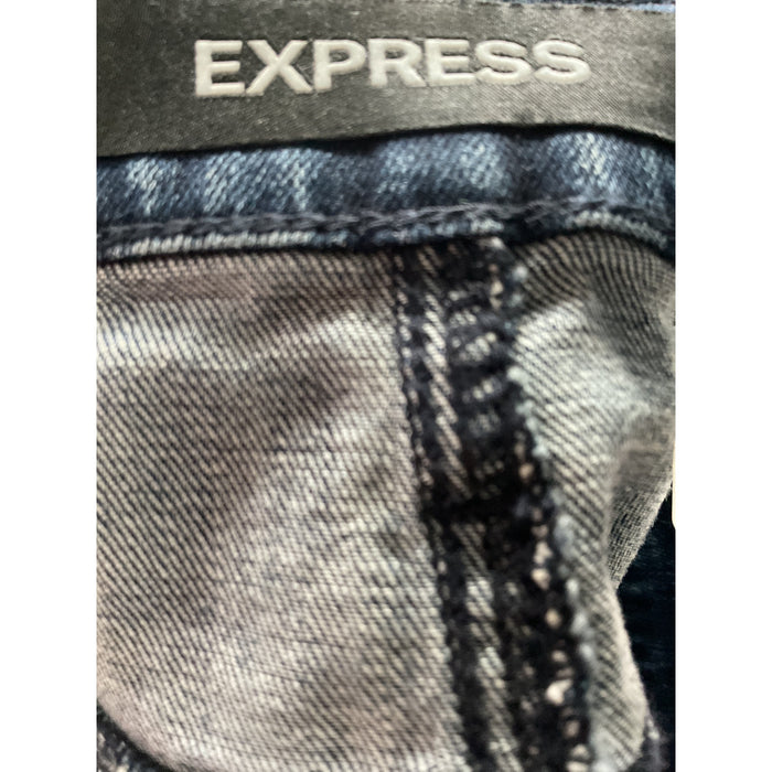 Express Blue Mini Skirt - Size 16