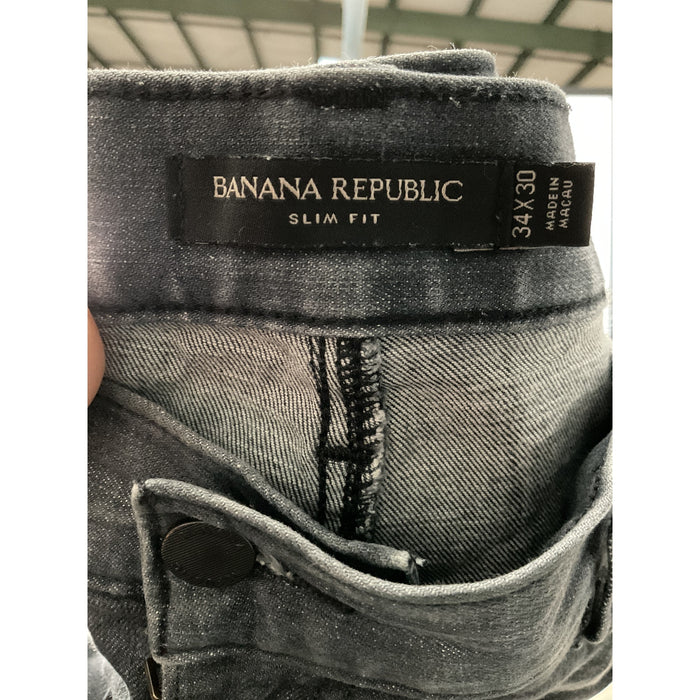 Banana Republic Men's Straight Jeans - Gray