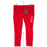 Lee Red Cotton Skinny Leg Pants - Size 18