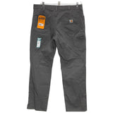 Carhartt Gray Men's Cargo Pants - Size 38, Inseam 34