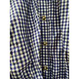 Orvis Blue GINGHAM Button-Up Top in Women's Size S