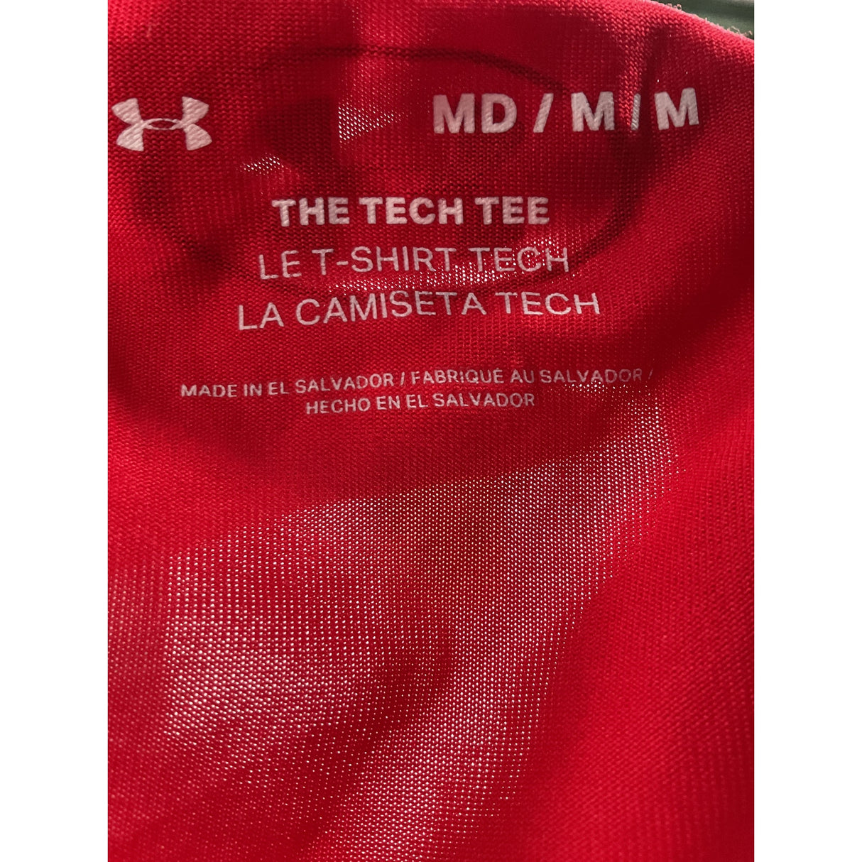 Under Armour Red Cotton T-Shirt MD