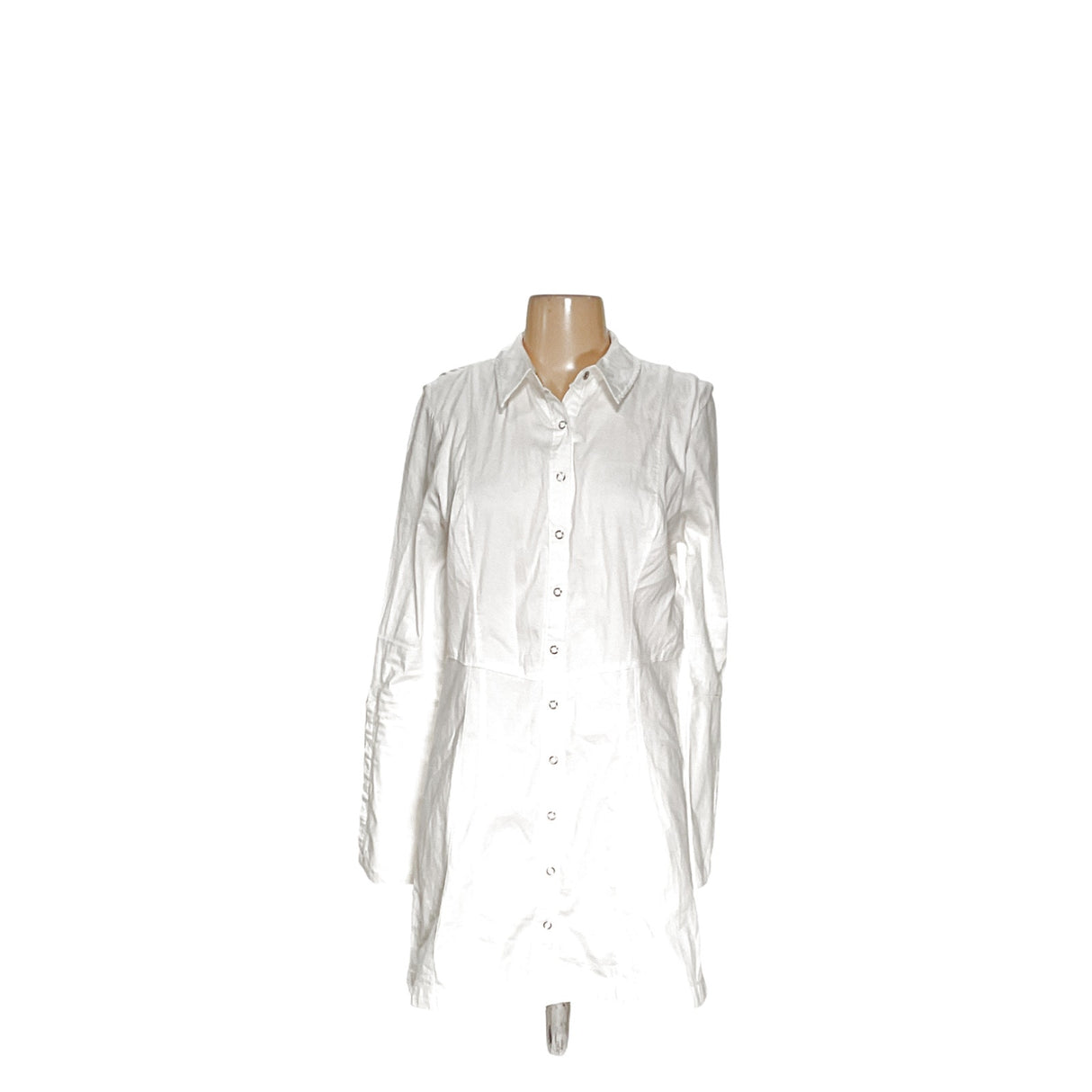 Free People White Shirt Dress