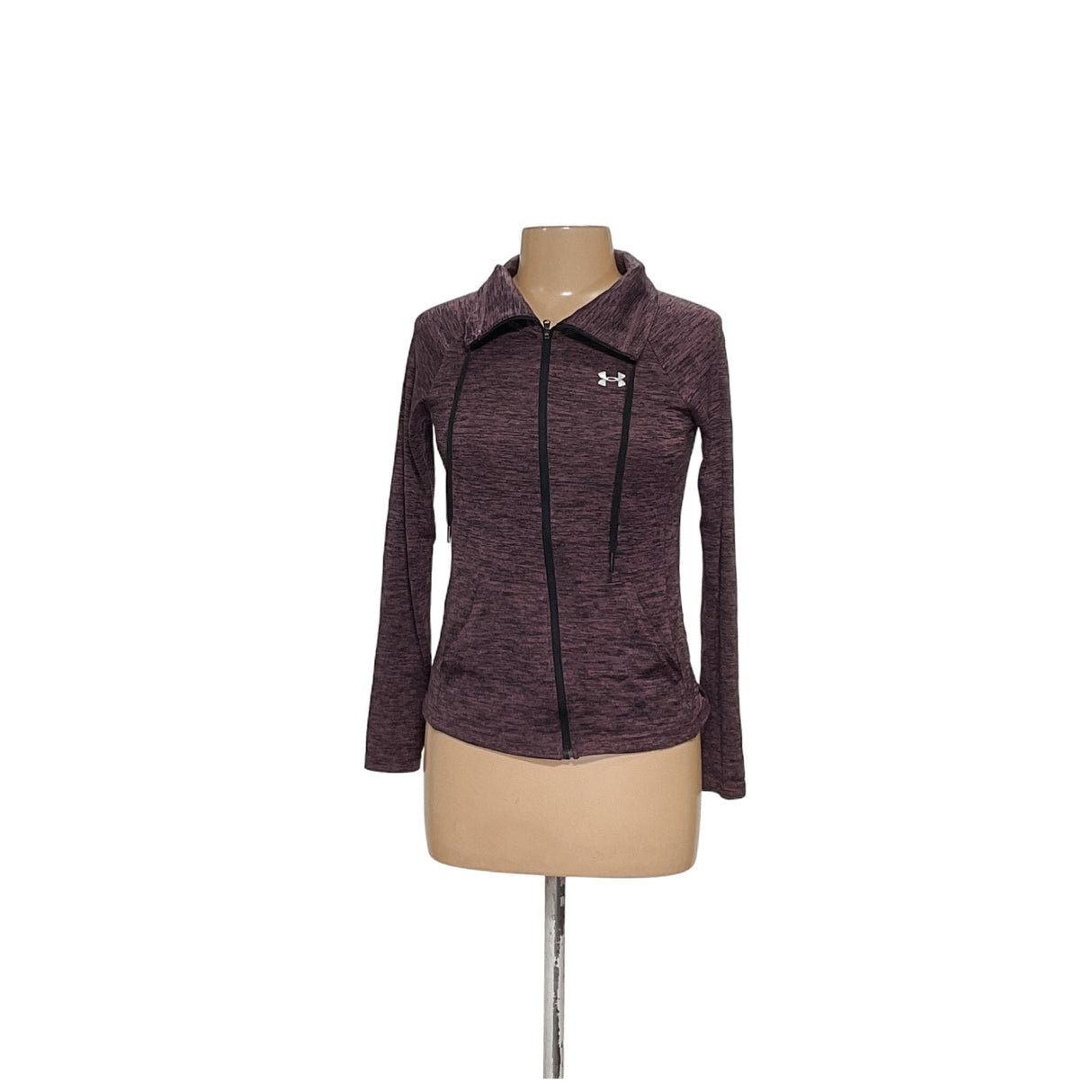 Under Armour Women's Full Zip Purple Sweater - Size SM