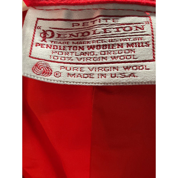 Pendleton Red Wool A-Line Skirt - Size 12