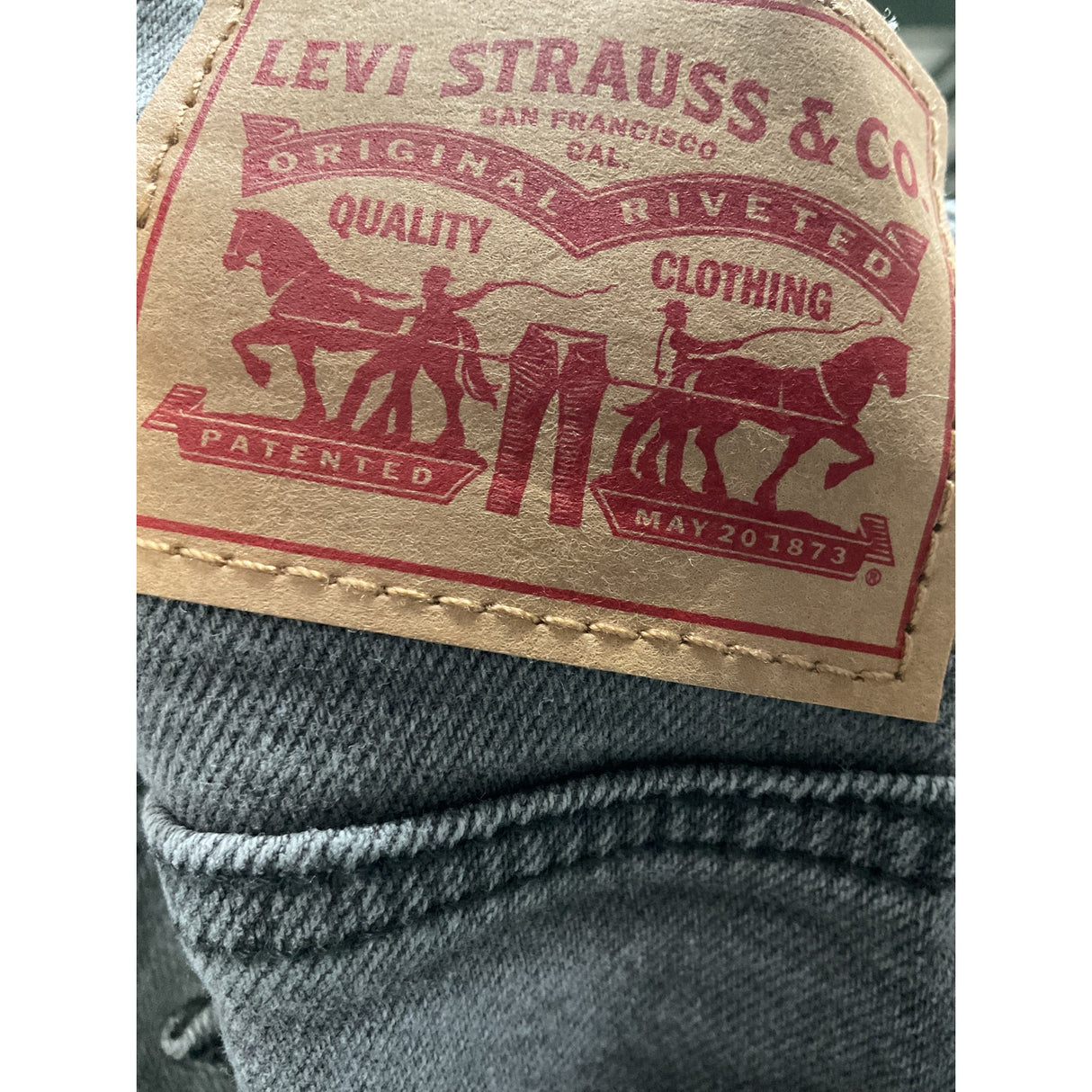 Levi's Straight Jeans - Gray, Men's Size 30