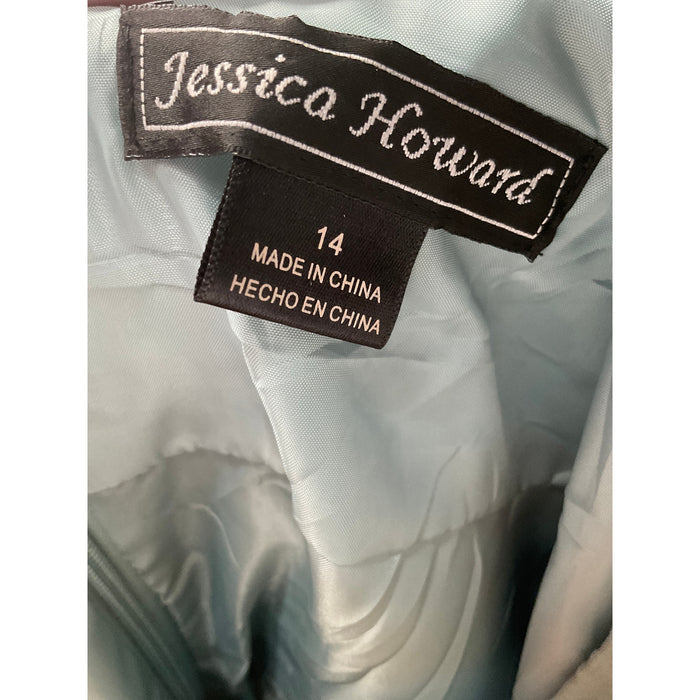 Jessica Howard Green Maxi Dress, Size 14