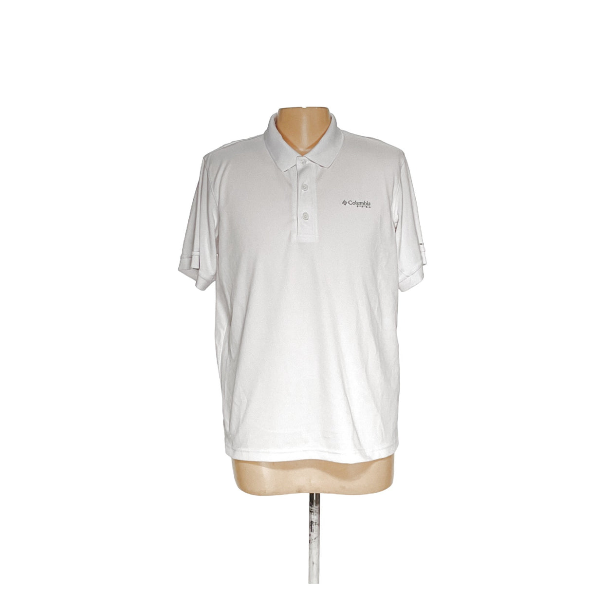 Columbia White Big & Tall Polo XL/TG