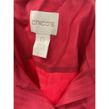 Chico's Red 100% Cotton Button-Up Top 0