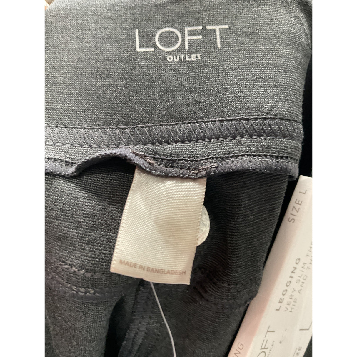 LOFT Gray Cotton Ankle Leggings - Women's L