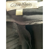 Calvin Klein Black Cropped Pants Size 16 Canvas