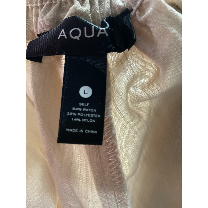 Aqua Beige Sailor Shorts - Women's L