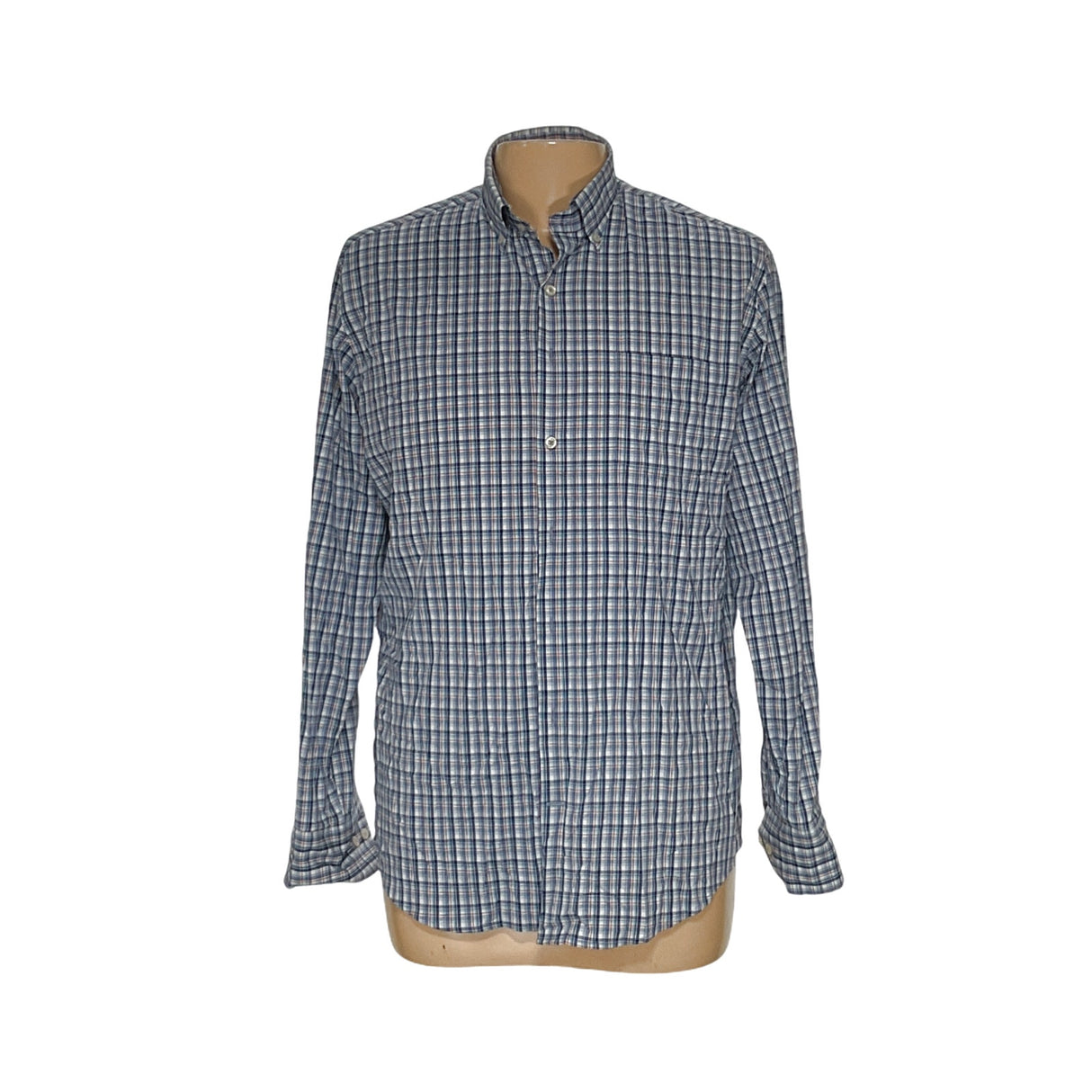 PETER MILLAR Blue Dress Shirt - Size L