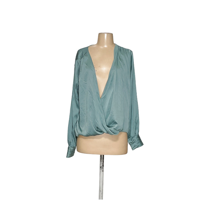 WHBM Green Blouse M