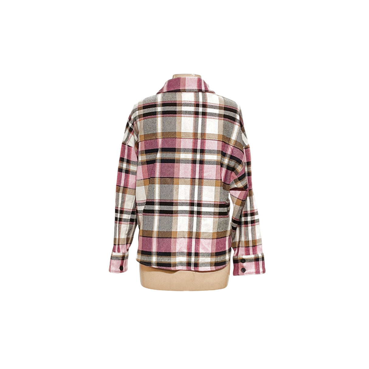 ZARA Pink Plaid Women's Jacket