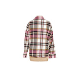 ZARA Pink Plaid Women's Jacket