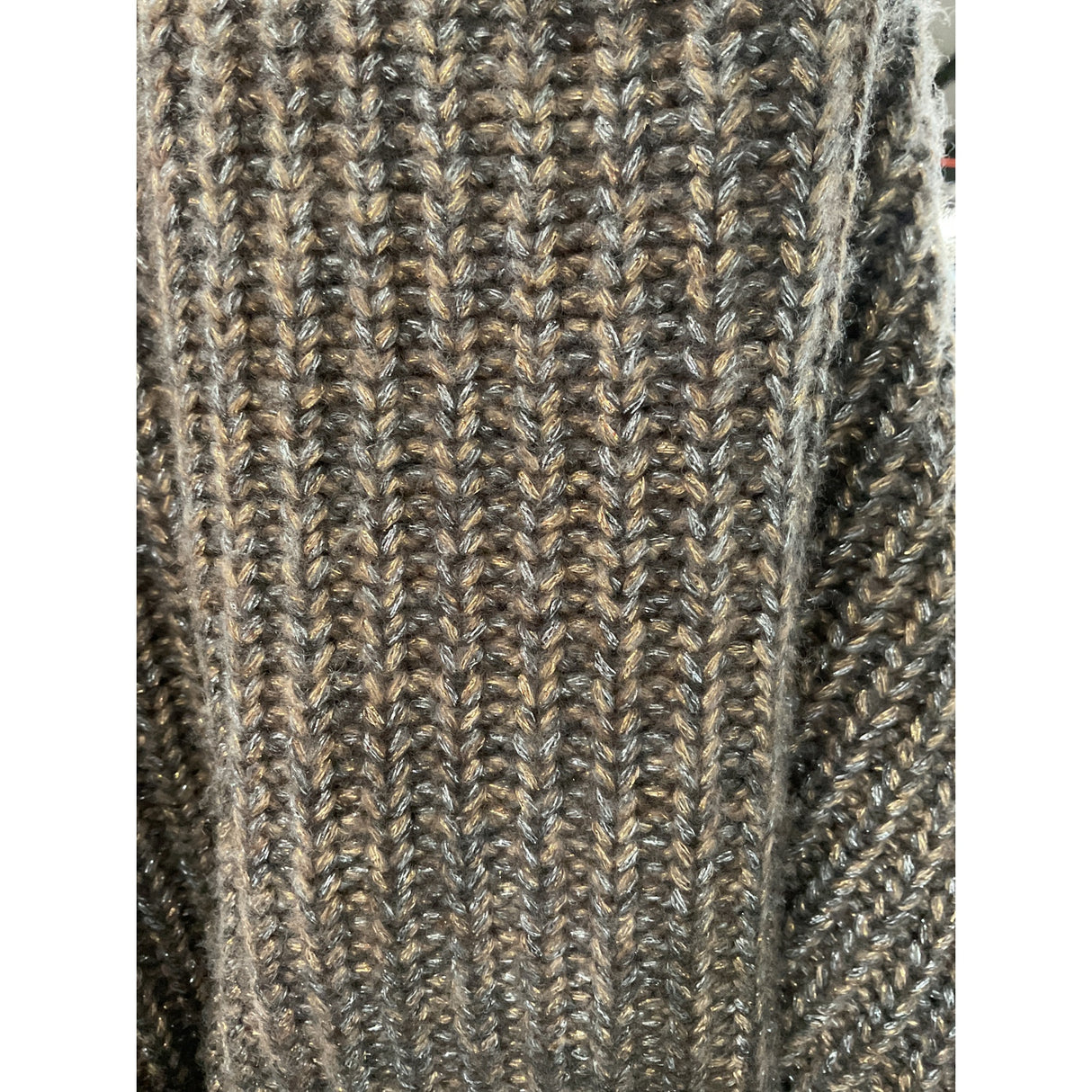 Ann Taylor Gray Pullover Crochet Sweater