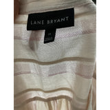 Lane Bryant Beige Cotton Blouse - Women's 24