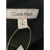 Calvin Klein A-Line Black Cotton Midi Dress