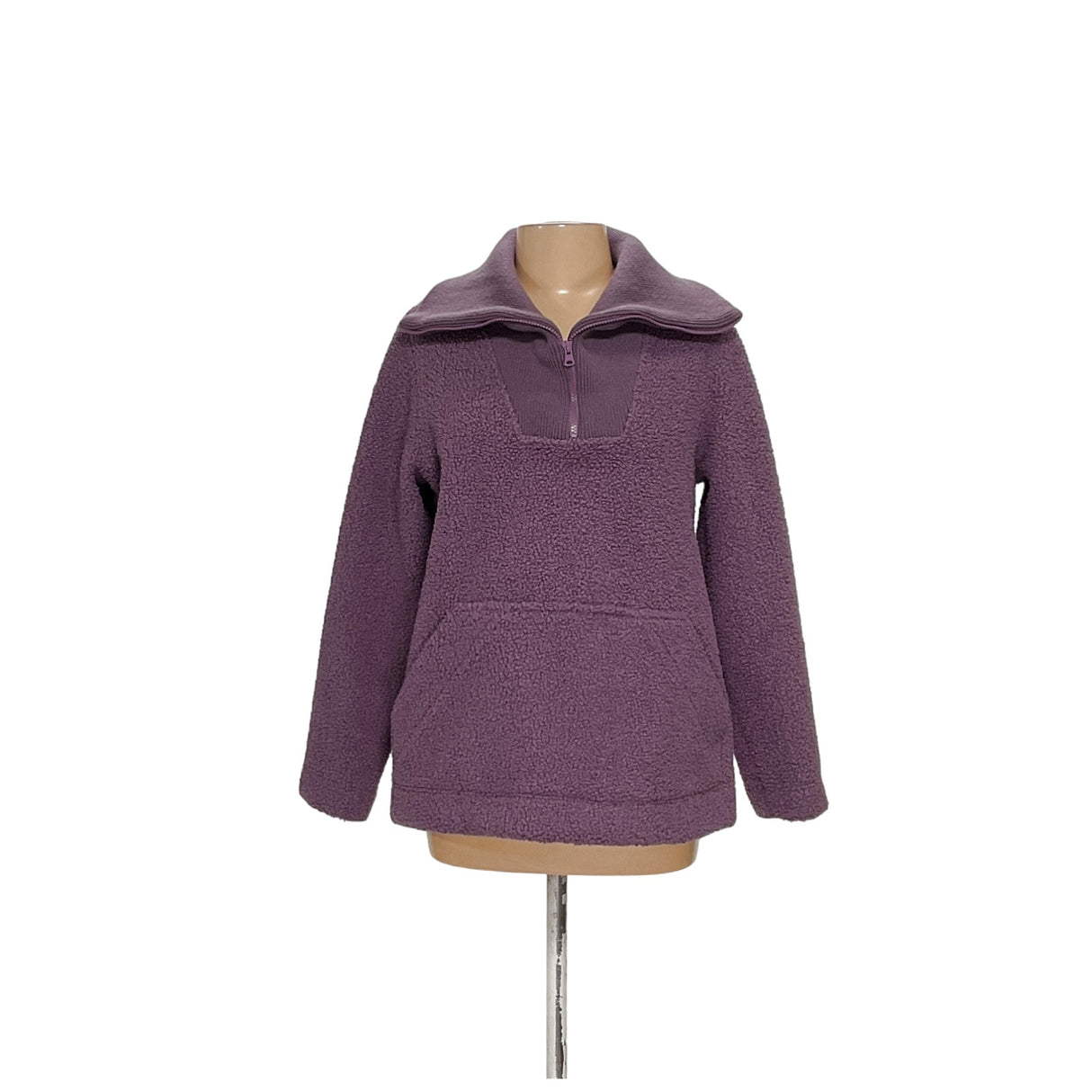 Lands' End Purple Henley Sweater