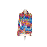 BCBGMAXAZRIA Multicolor Button-Up Top M