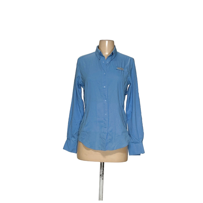 Columbia Women's Blue Button-Up Top XS