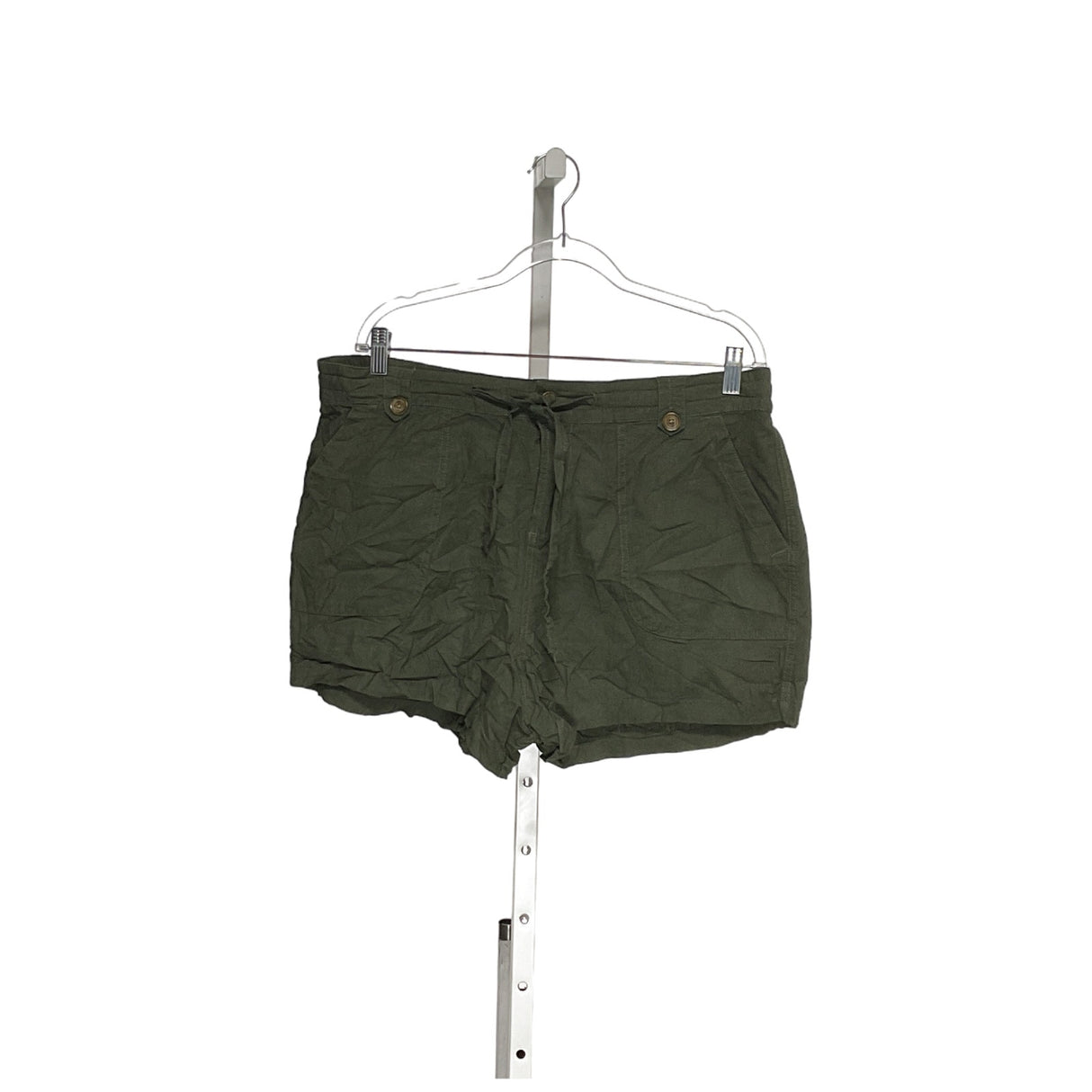 TORRID Green Linen Sailor Shorts, Size 12