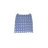 LOFT Blue Eyelet Mini Skirt - Women's Size 2