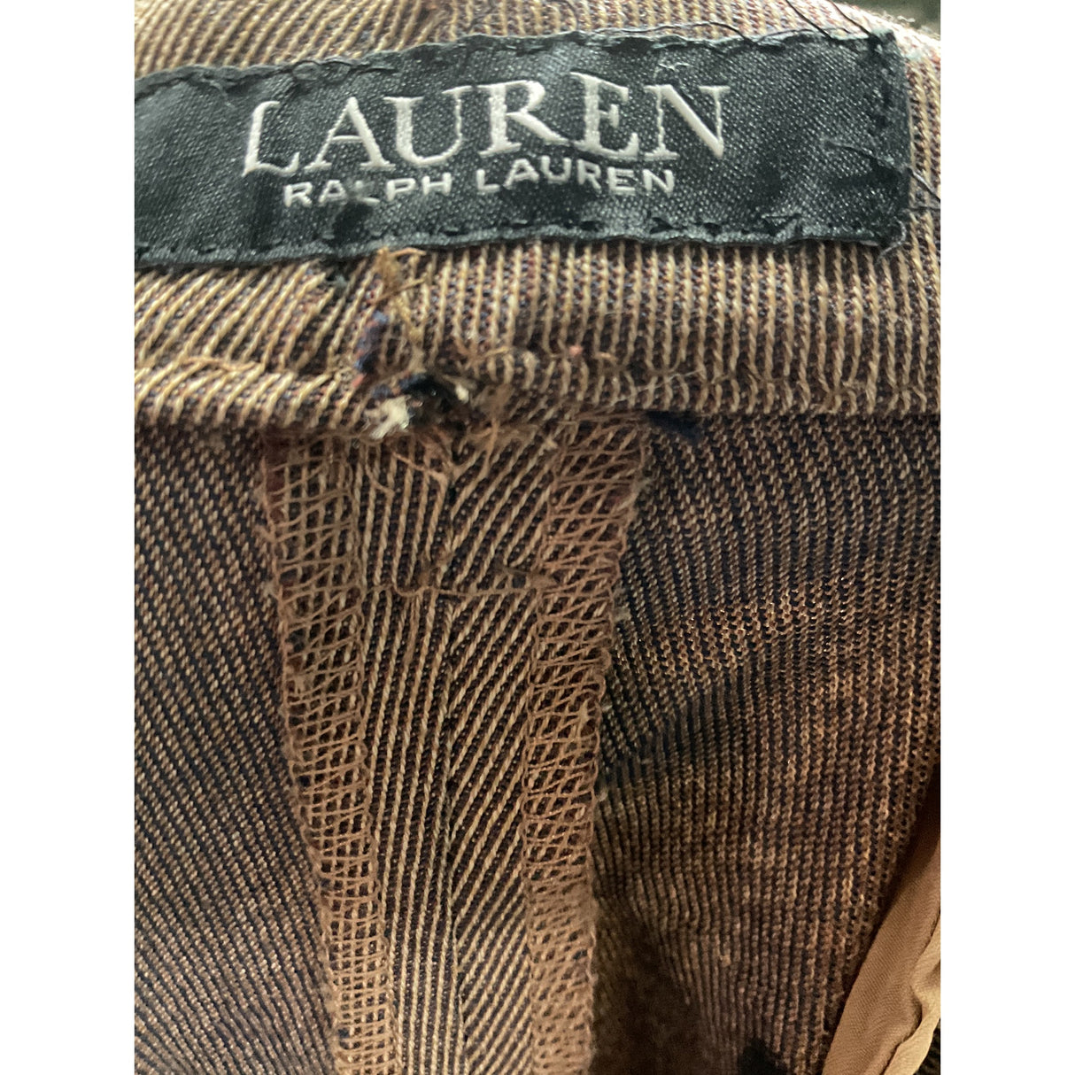 Lauren Ralph Lauren Women's Brown L Ankle Pants