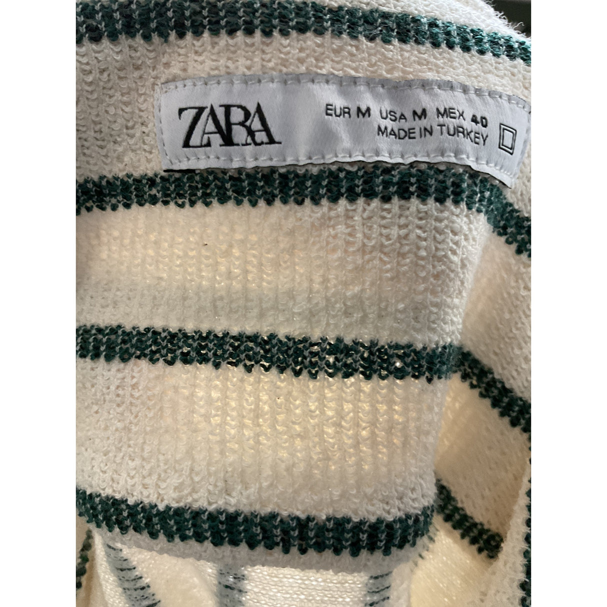 ZARA Men's Striped Button-Down Shirt