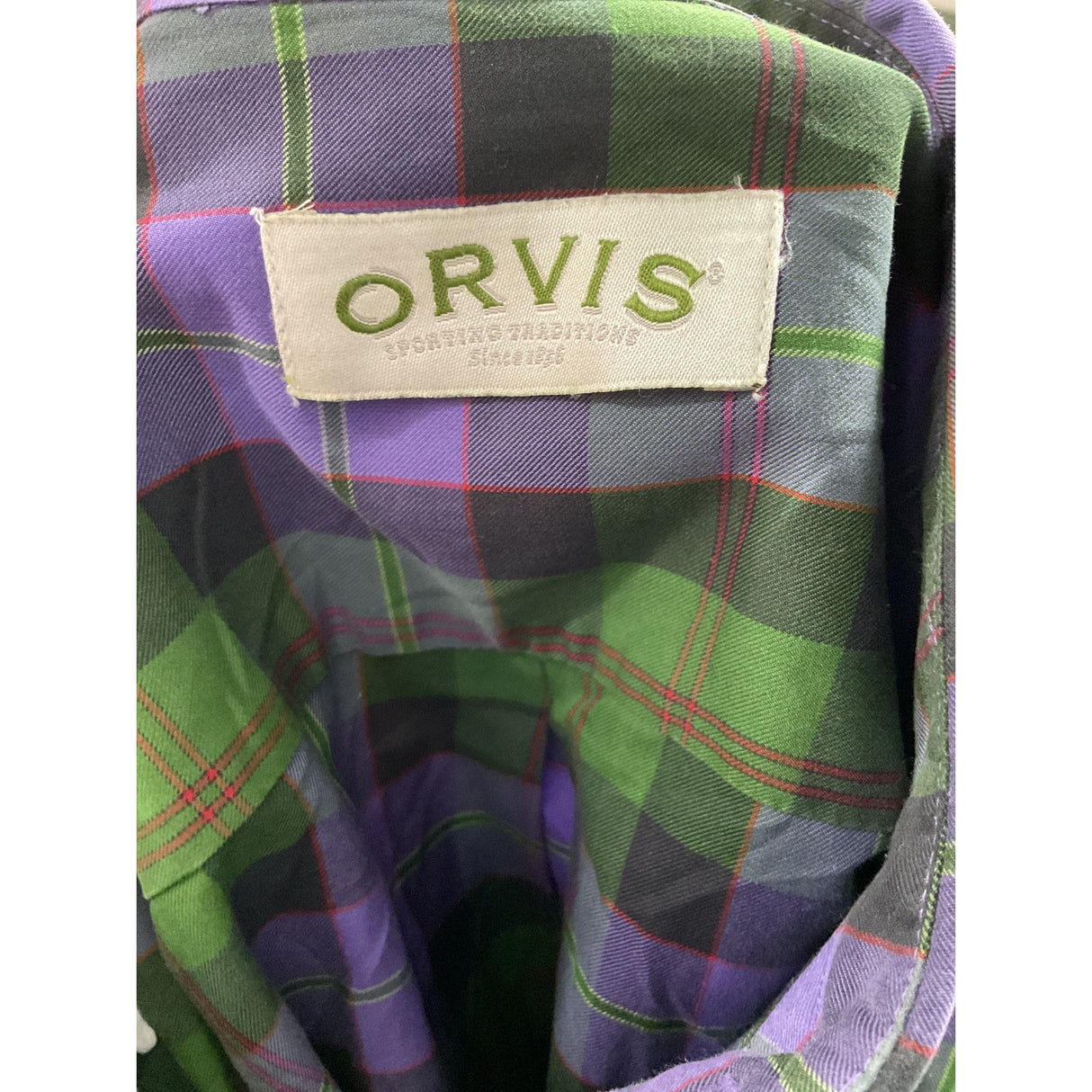 Orvis Multicolor Men's Big & Tall Button-Up Shirt XL