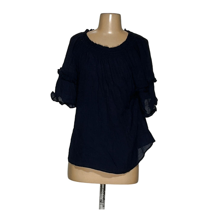 Nanette Lepore Blue Rayon Blouse - Women's M