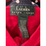 Lauren Ralph Lauren Red Linen Button-Up Top - Women's M