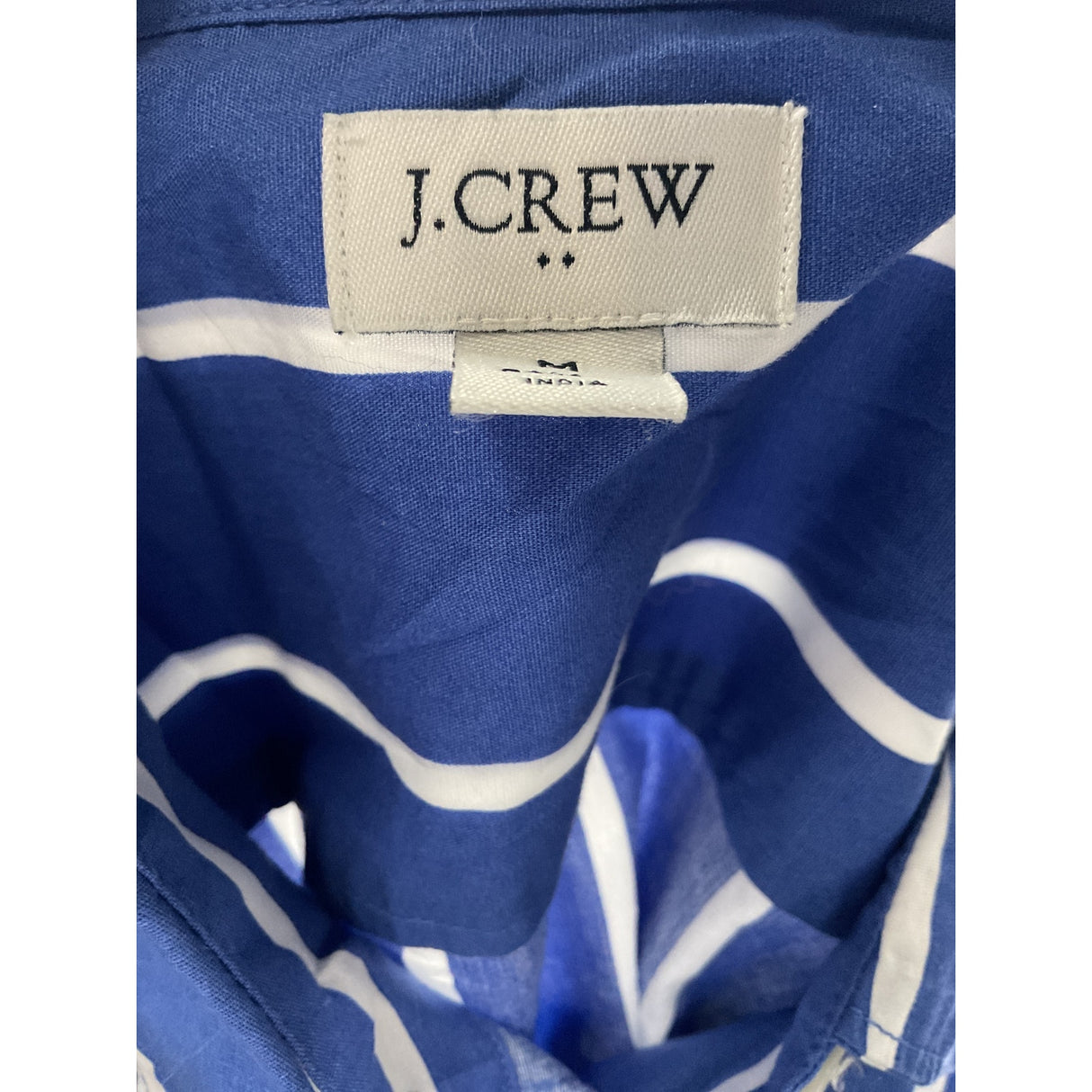 J.Crew Blue Striped Button-Up