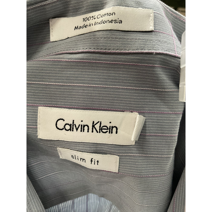 Calvin Klein Gray Button-Up Shirt