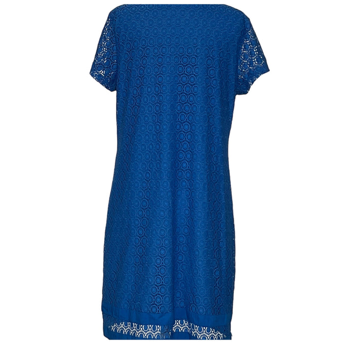 Isaac Mizrahi Blue Shift Midi Dress - Women's M