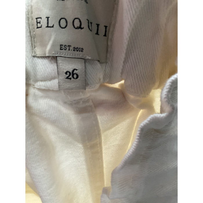 ELOQUII White Sailor Shorts Size 26