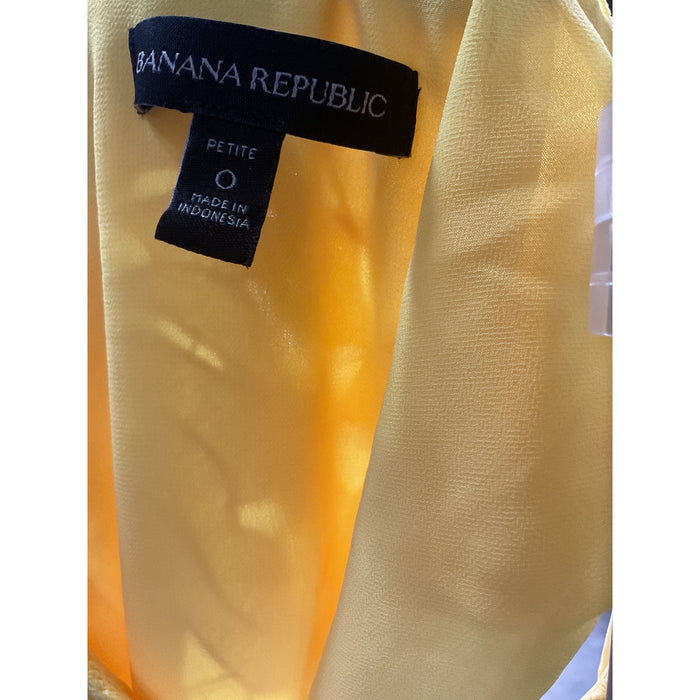 Banana Republic Yellow Midi Dress