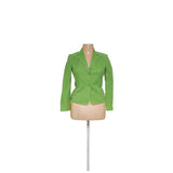 Talbots Green Linen Blazer Women's Size 8