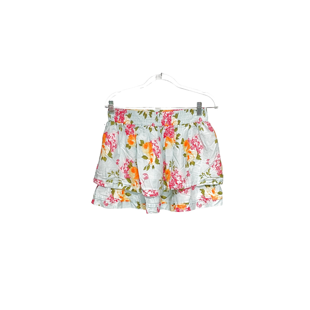 A&F Blue Floral Mini Skirt sz L