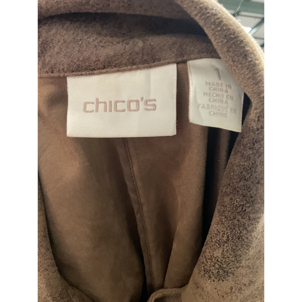 Chico's Women's Brown PU Basic Jacket