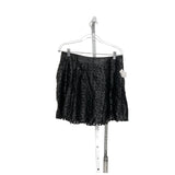 1. State Black Cotton Mini Skirt