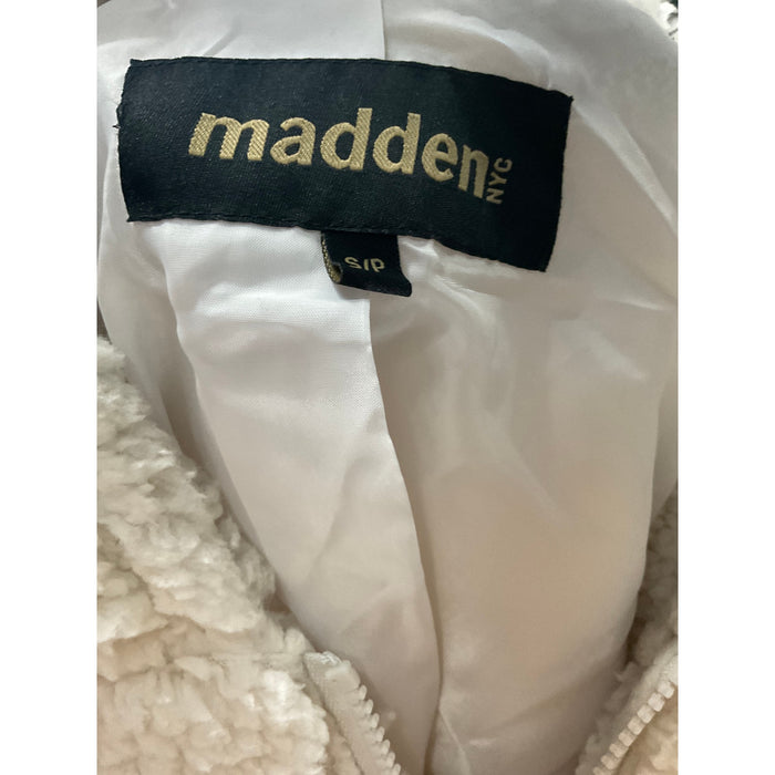 MADDEN GIRL White Full Zip Sweater - Women's S