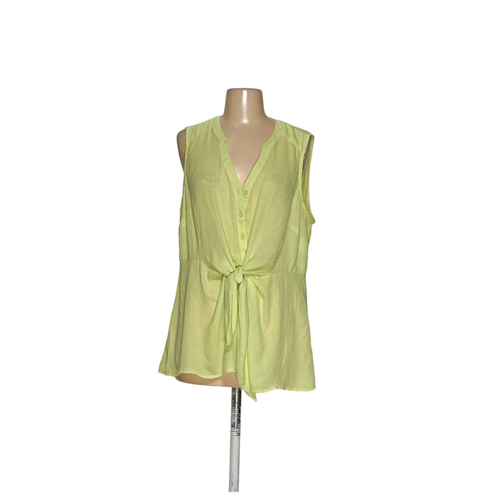 Torrid Green Button-Up Top, Size 00